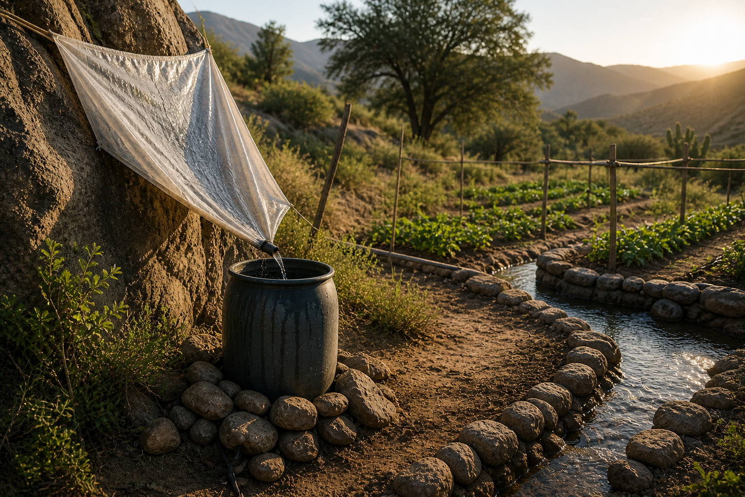 Water Catchment & Irrigation Improvisation